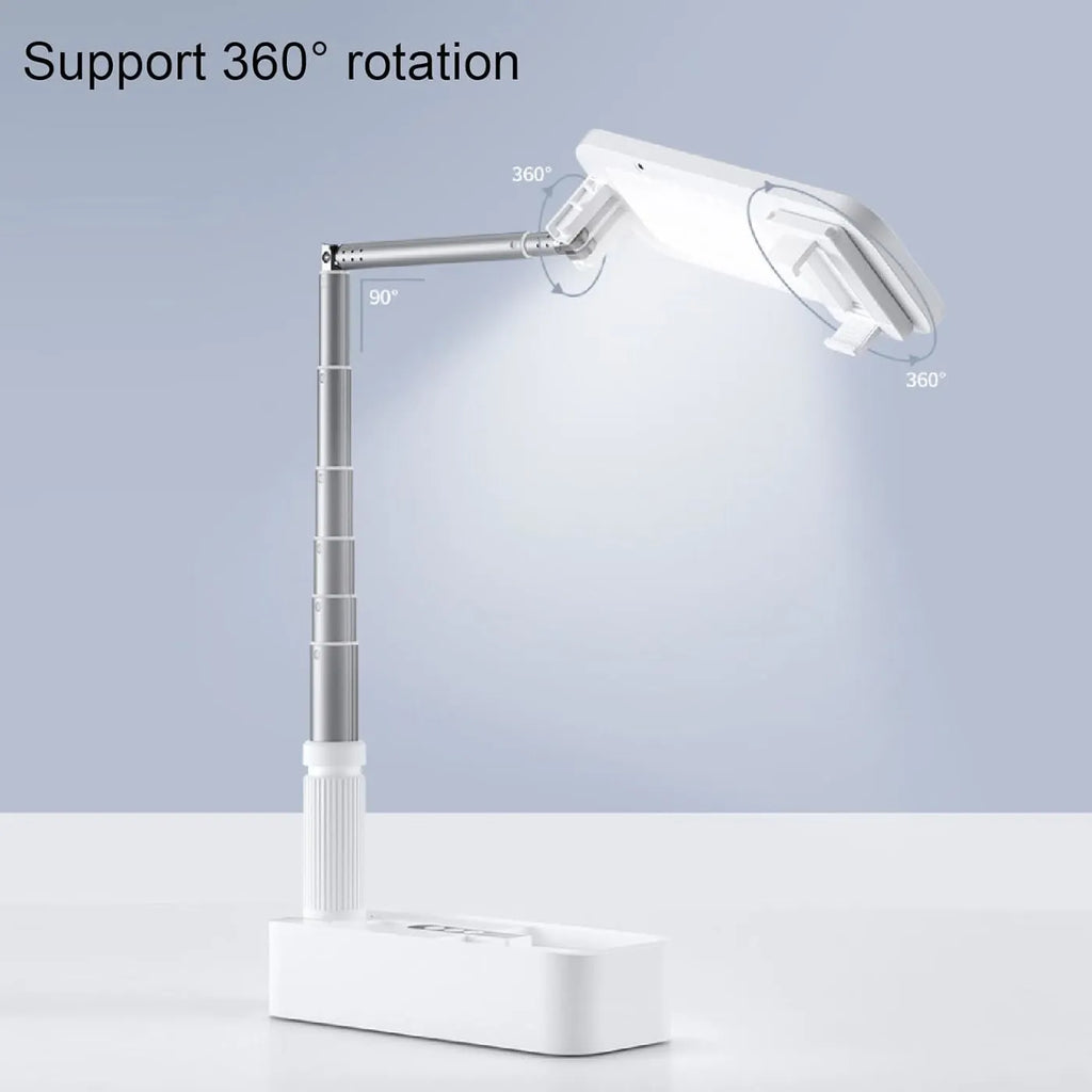 FlexView Foldable Phone Stand with Fill Light
