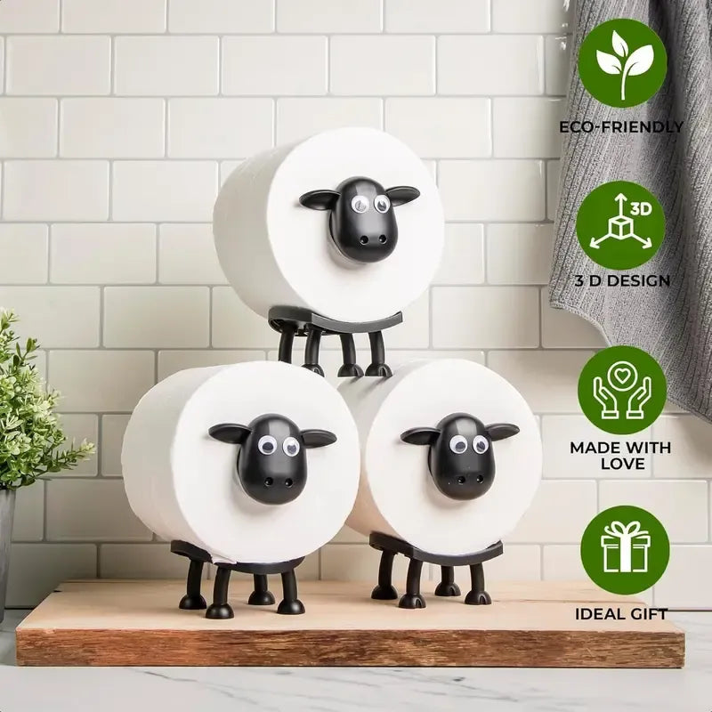 🐑 Sheep Toilet Paper Holder – Make Your Bathroom Baa-rilliant!