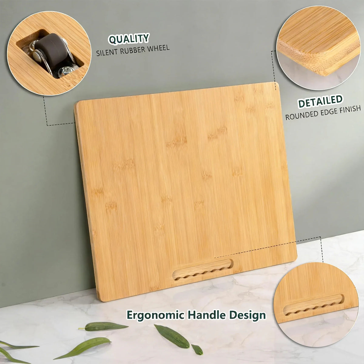 🛹 Bamboo Sliding Tray for Kitchen Appliances
