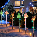 🎄 Solar Christmas Decorative Pathway Lights – 6 Pack 🎄