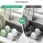 🍽️ Stainless Steel Kitchen Sink Bottom Drain Rack