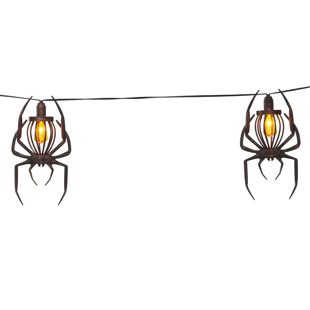 Haunting Glow Spider or Bat Halloween String Lights – Set of 5