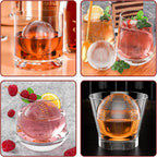 Baseball Ice Ball Mold – 6-Cavity Silicone Tray