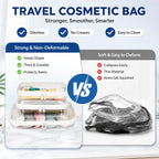 Clear Hard-Shell Zip Organizer Set