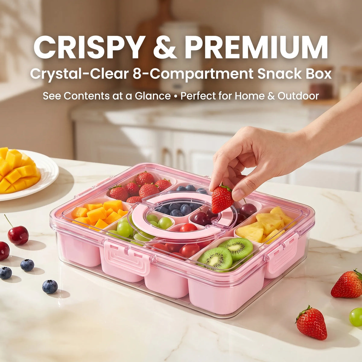 🍱 Air-Tight Snackle Box Container (8 Compartments)