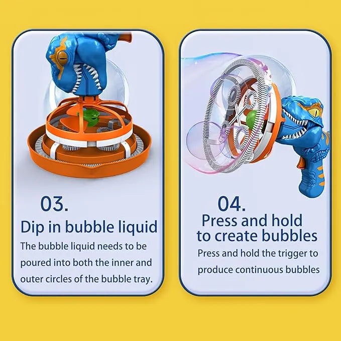 Electric Dinosaur Bubble Machine