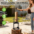 Manual Log Splitter - Safe & Effortless Firewood Splitting