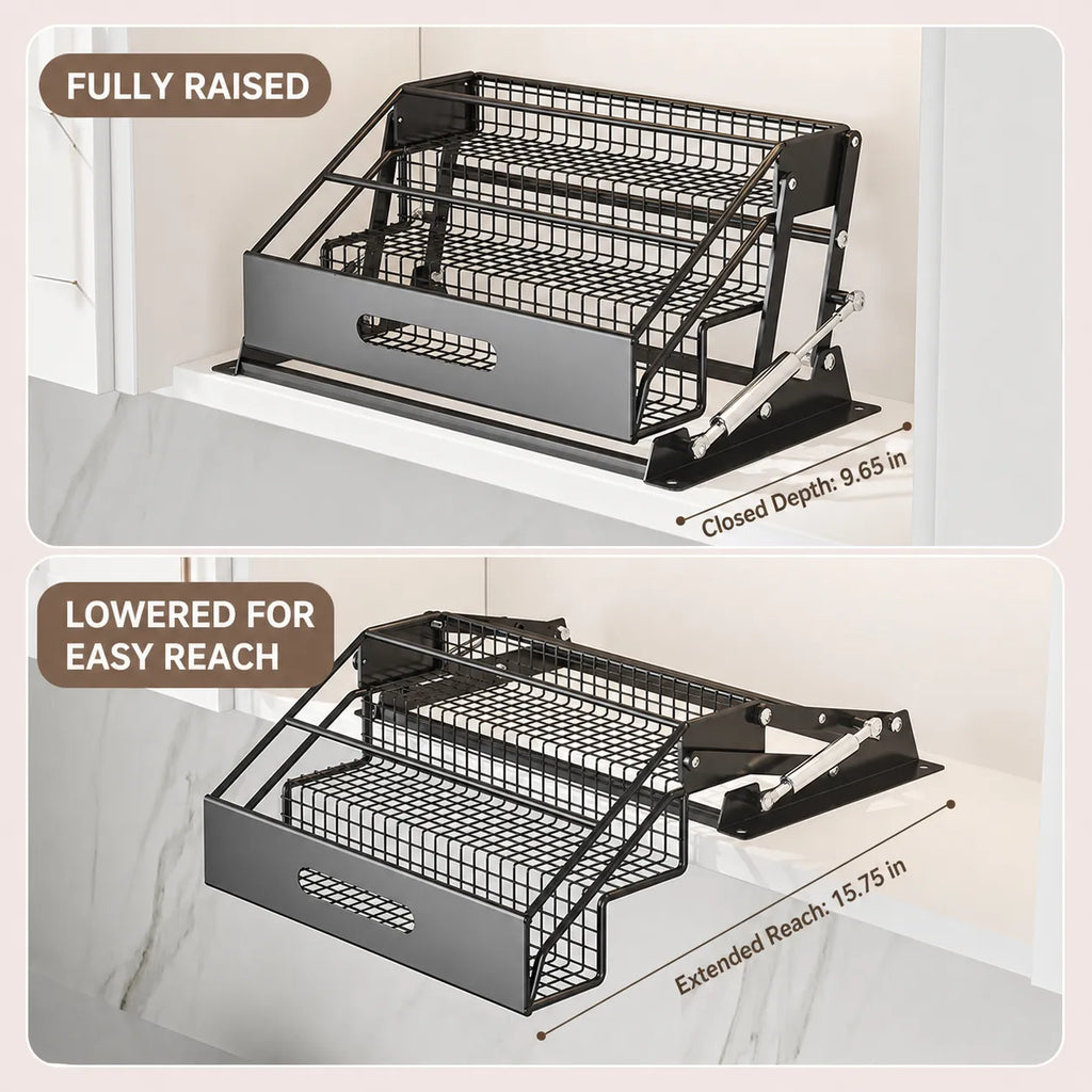 3-Tier Pull-Down Cabinet Spice Rack