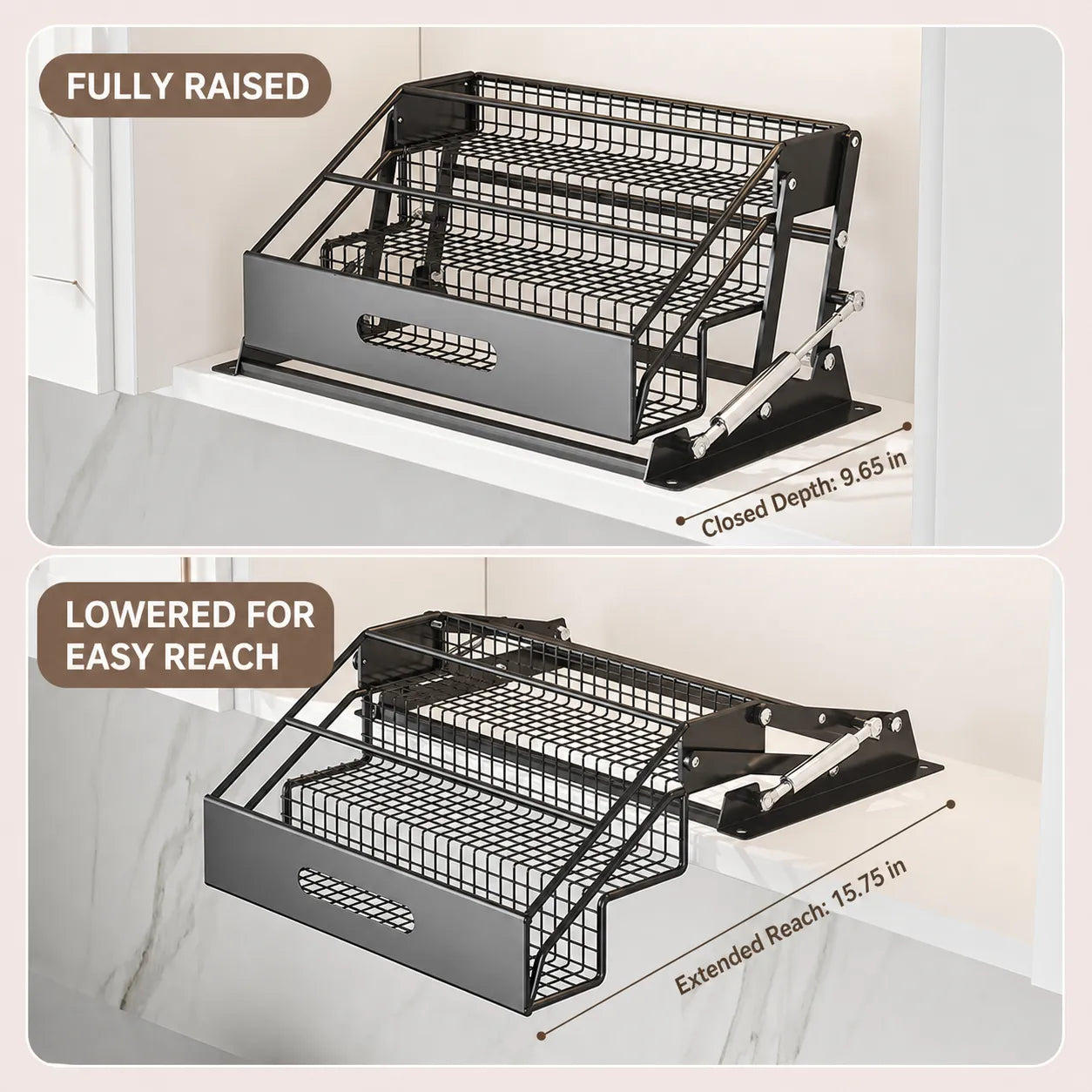 3-Tier Pull-Down Cabinet Spice Rack