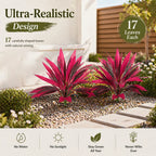 2‑Pack 21.6" Artificial Cordyline Plant