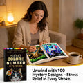 109 Digital Coloring Puzzles: Adult Relaxation and Stress Relief Coloring Book