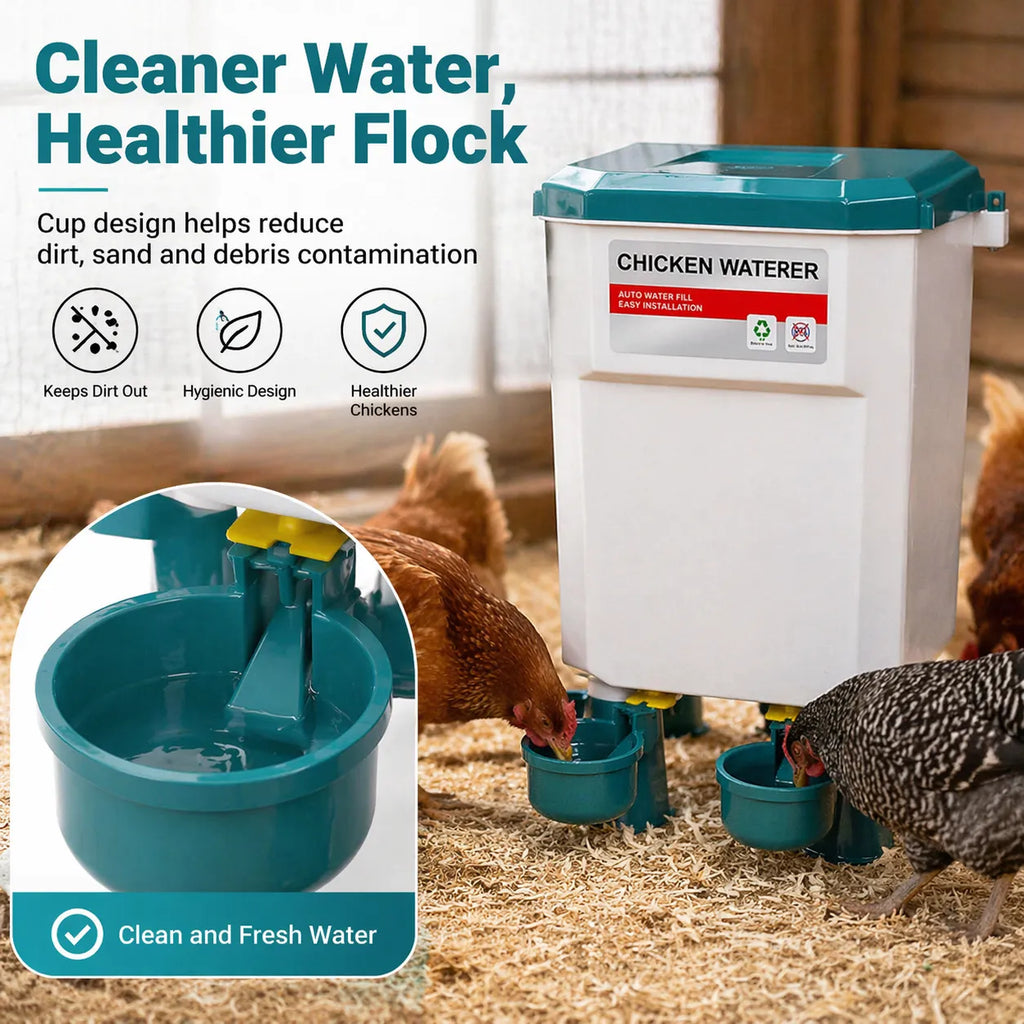 🐔 Hanging Automatic Chicken Feeding & Watering System 🔥