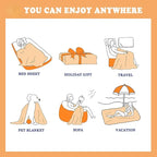 Halloween Flannel Throw Blanket – Ultra-Soft Cozy Blanket for Couch, Bed & Gifts