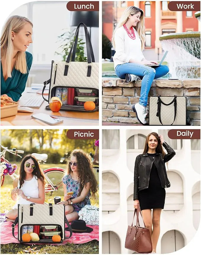 🌟 The Ultimate 2-in-1 Tote Bag – Where Elegance Meets Functionality! 🍽️