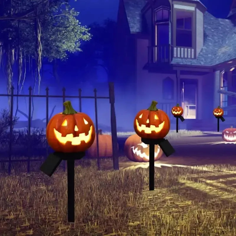 🎃 Light Up Halloween Nights with Solar Pumpkin Pathway Lights!