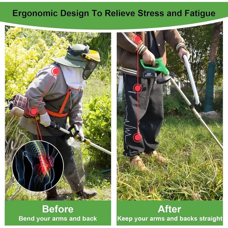 Ergonomic Weed Eater Handle Extension Weed Wacker Trimmer Grip