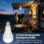 💡 Rechargeable Emergency Light Bulb Set