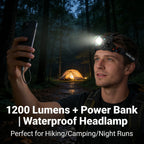🔋 Rechargeable LED Headlamp – Powerful & Waterproof Adjustable Headlamp for All Your Adventures 🌧️