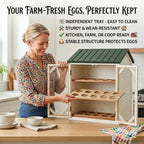 🥚 13” Rustic Chicken Coop Egg Holder