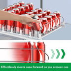 🥤 Self-Pushing Drink Dispenser-Soda Can Organizer