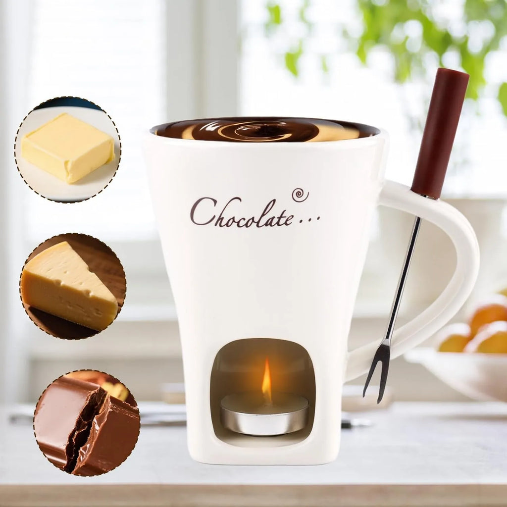 🍫 Chocolate Fondue Mug with Fork