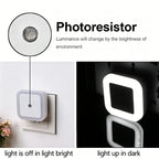 🌙 Plug-in LED night light with automatic sensor function – soft light