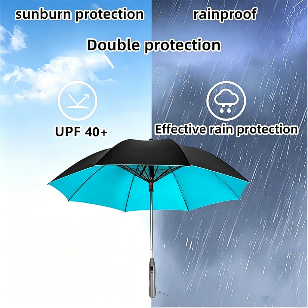 ☂️Fan & Mist Cooling Umbrella