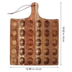 🥚 Double-Sided Wooden Deviled Egg Tray & Serving Board