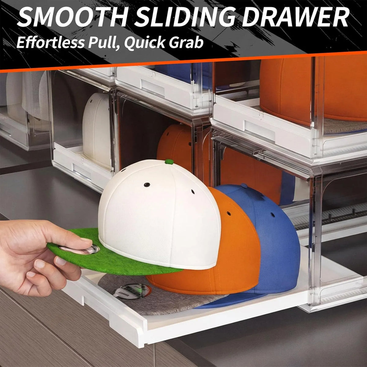 🧢 Premium Stackable Hat Storage Organizer