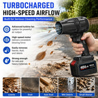 🌪️ Cordless Turbocharged Air Blower – High-Power Outdoor Cleaning Tool