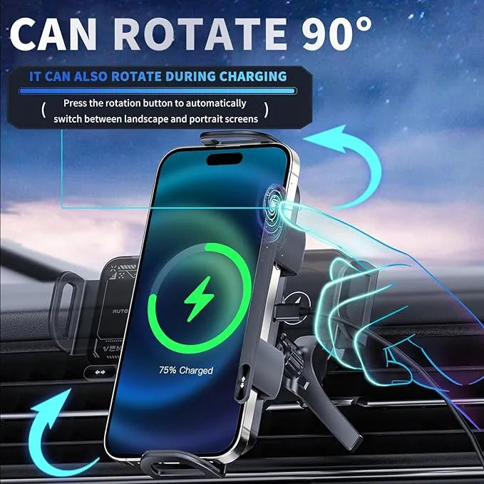 AutoGrip Wireless Car Charger Mount