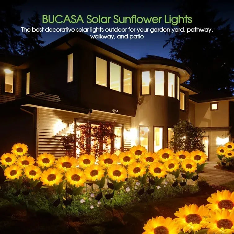 🌻Pre-Mother's Day Promotion 40% Off-- Waterproof  Solar Sunflower Lamp(1Head/3Head)