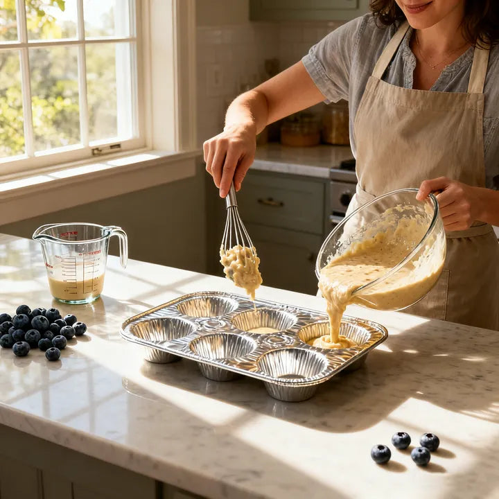 6-Cup Aluminum Muffin Trays - Perfect for Cupcakes and Muffins 🧁