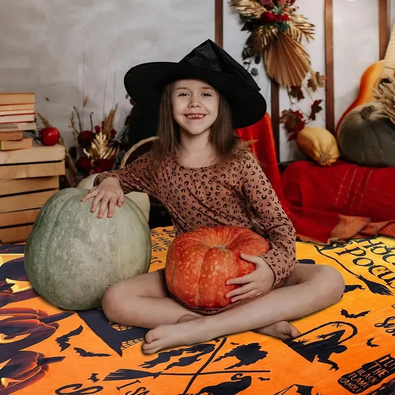 Halloween Flannel Throw Blanket – Ultra-Soft Cozy Blanket for Couch, Bed & Gifts