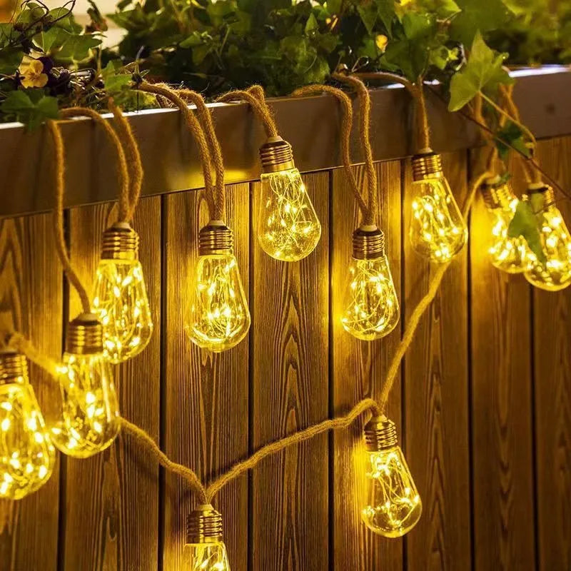 ✨ Solar String Lights-18ft-10LED