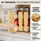 🌿 Bamboo Pull-Out Spice Rack