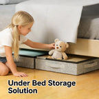 🛏️ Low Profile Under Bed Storage Containers