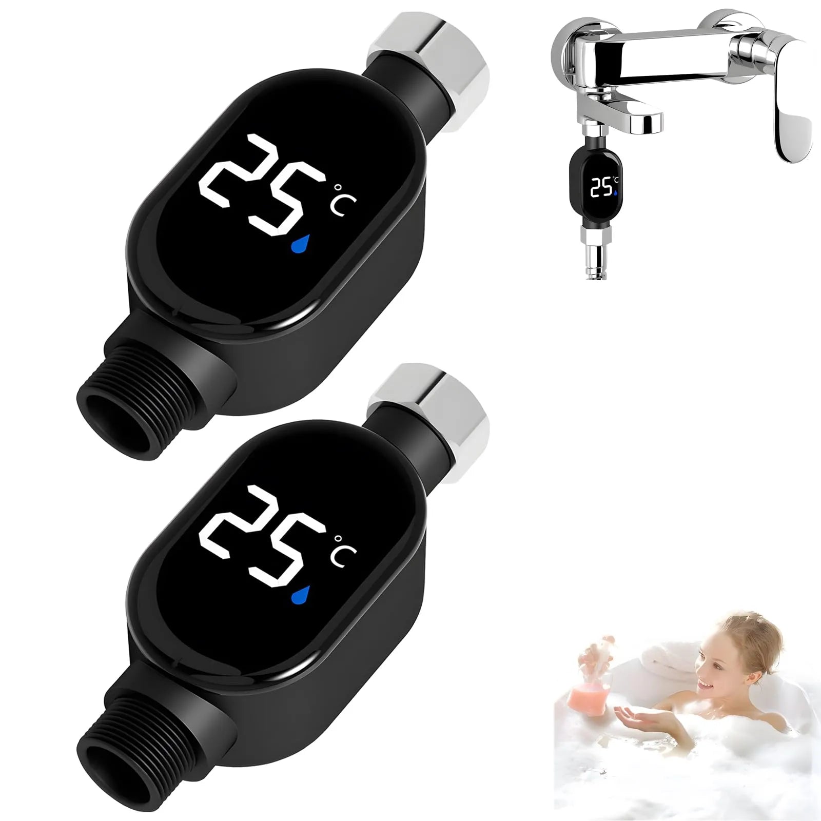 Stay in Control of Your Shower Temperature - Smart Digital Shower Thermometer