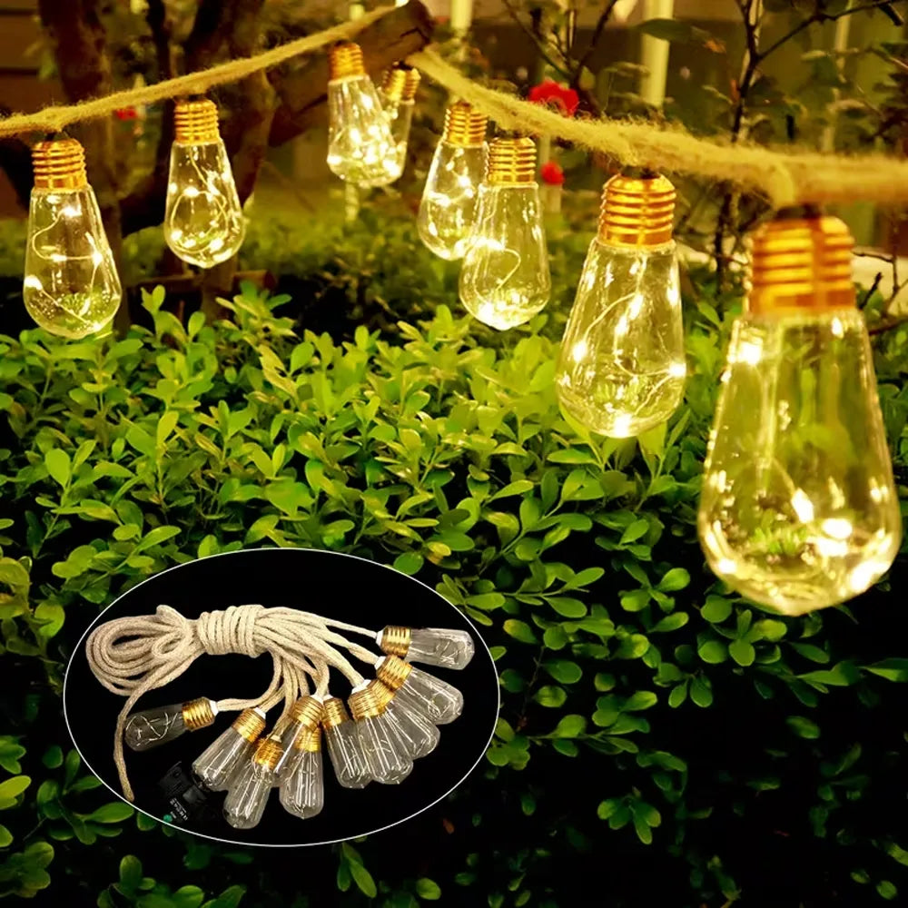✨ Solar String Lights-18ft-10LED