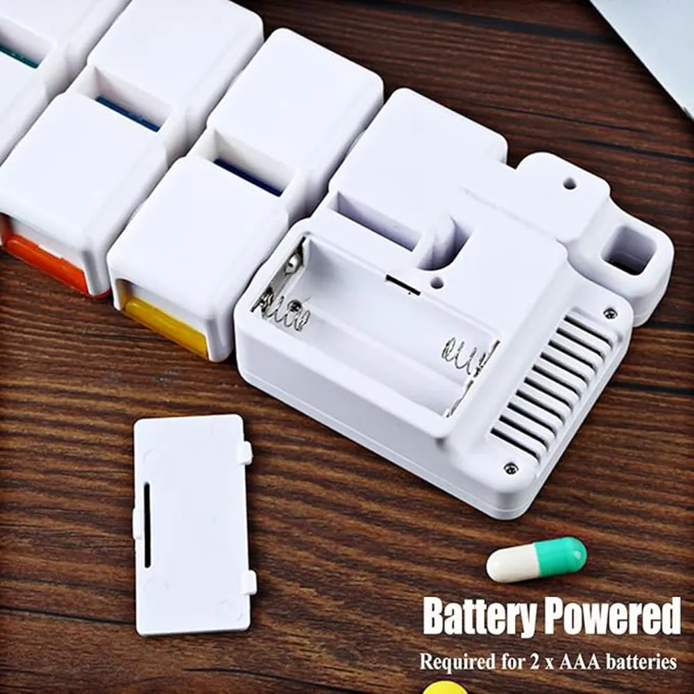 7-Day Pill Organizer with Reminder Alarm