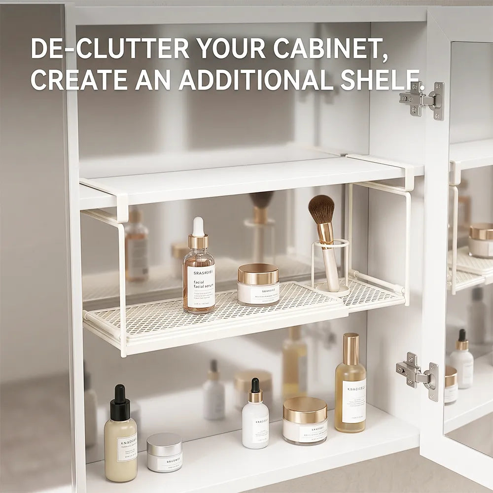 👟✨Expandable Under-Shelf Shoe Rack – Adjustable Hanging Organizer for Smart Storage