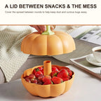 2-Tier Pumpkin Snack & Candy Serving Box