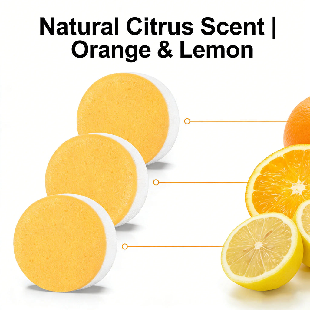 Garbage Disposal Cleaner and Deodorizer Tablets – 24 Count 🍊