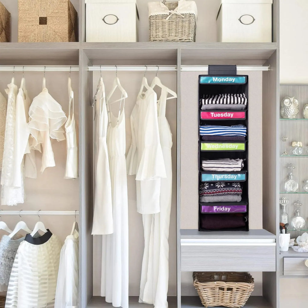 5-Day Hanging Closet Organizer