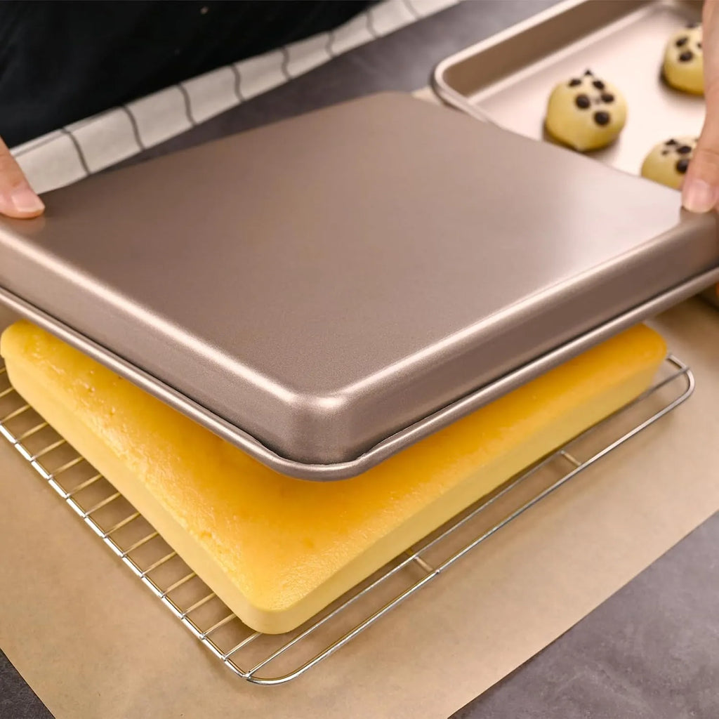 Nonstick Baking Pans Set - 9-inch, 13-inch, 15-inch – Perfect for Meats, Bread, and Cakes 🍰