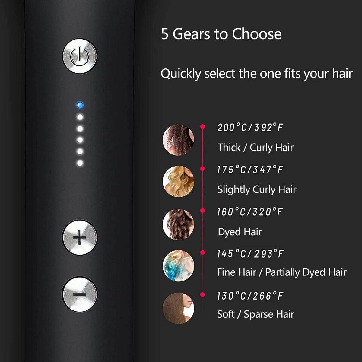 ✨ 2-In-1 Negative Ion Hair Straightener Brush