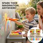 🎨 Washable Watercolor Chalk Pens Set (6 Pack)