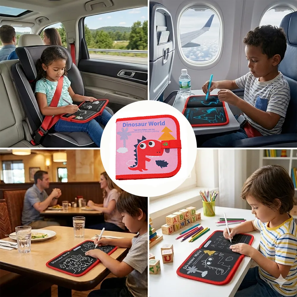 🎨Portable Reusable Drawing Board Set for Kids – Erasable Educational Travel Art Toy