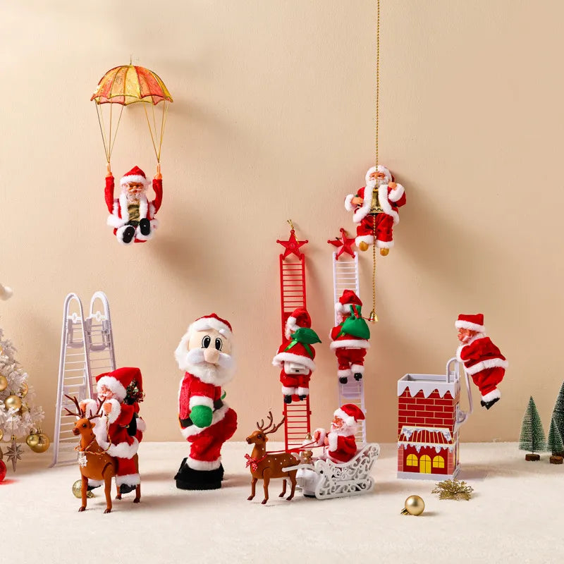 Climbing Santa Doll Toy with Christmas Music