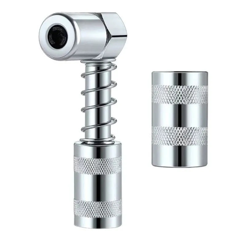 Strong Lock on Grease Couplers with Spring Flex Hose